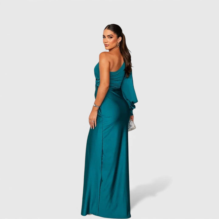 LYNN™ | Elegant Maxi Dress with One-Shoulder Fit for Evening &amp; Parties