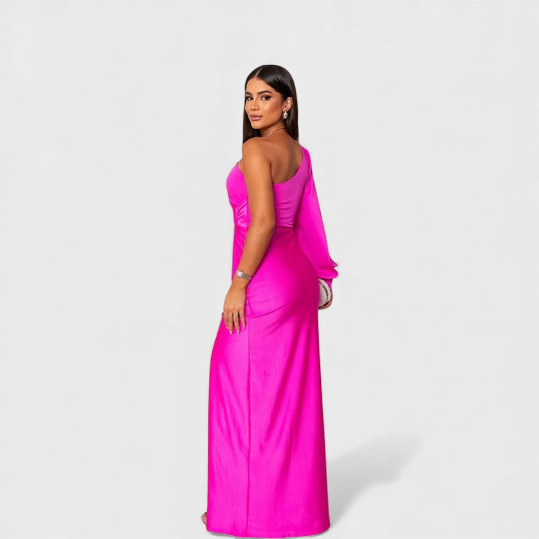 LYNN™ | Elegant Maxi Dress with One-Shoulder Fit for Evening &amp; Parties