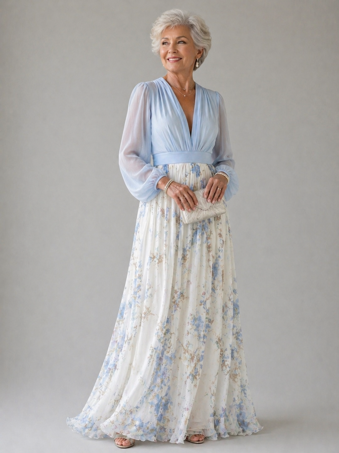 Elegant Floral Maxi Dress
