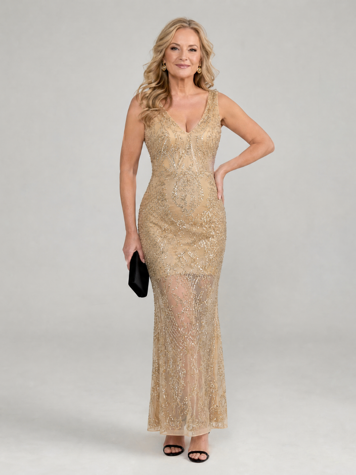 sheer panel midi dress Koemi Dress Guizio