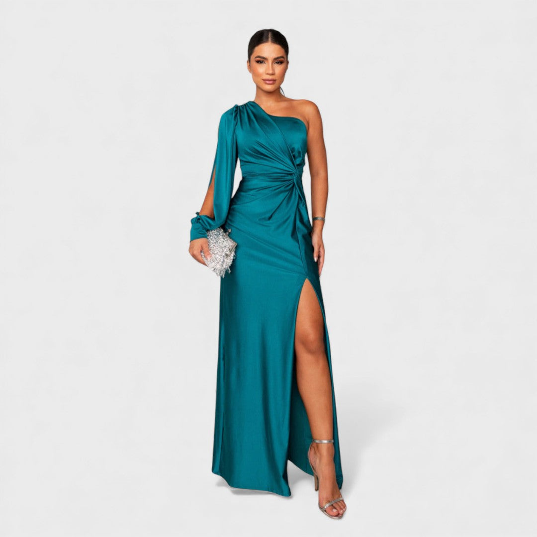 LYNN™ | Elegant Maxi Dress with One-Shoulder Fit for Evening &amp; Parties