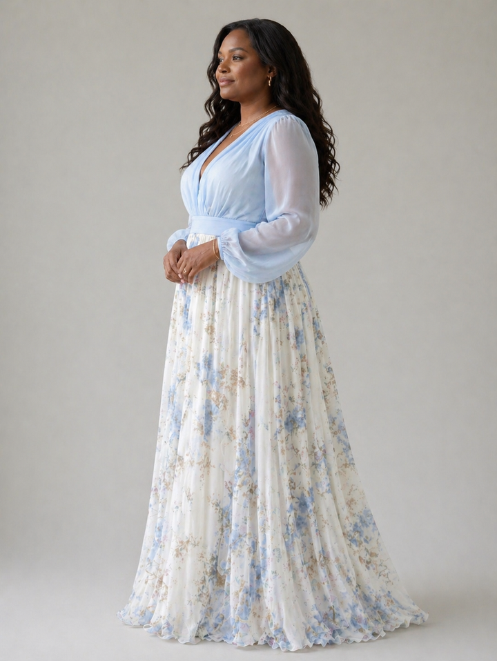 Elegant Floral Maxi Dress