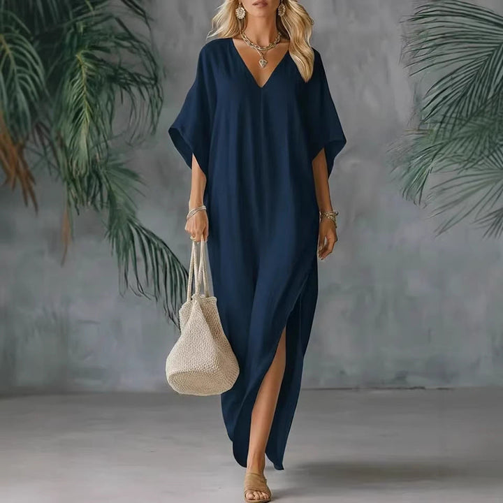 CORA | Slit Maxi Dress Airy Comfort Flattering Fit Summer Versatility