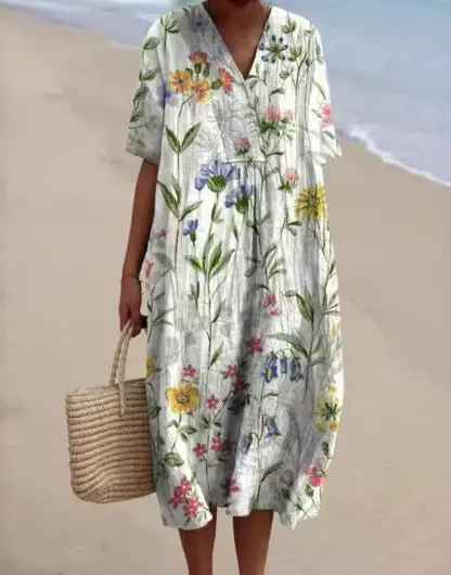 Lina - Vintage Floral Dress