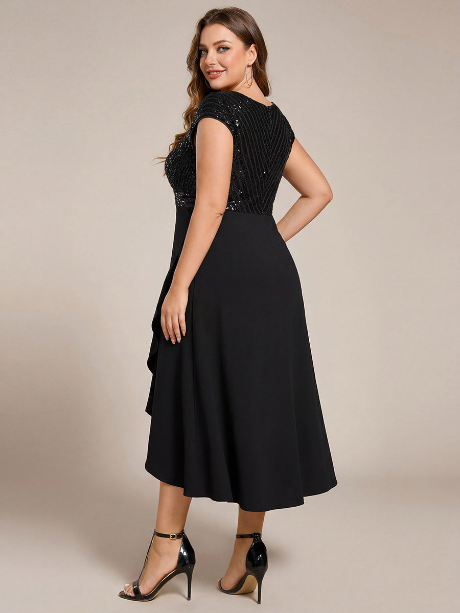 ever BAYLOR|A-Line V-Neck Wedding Guest Dress