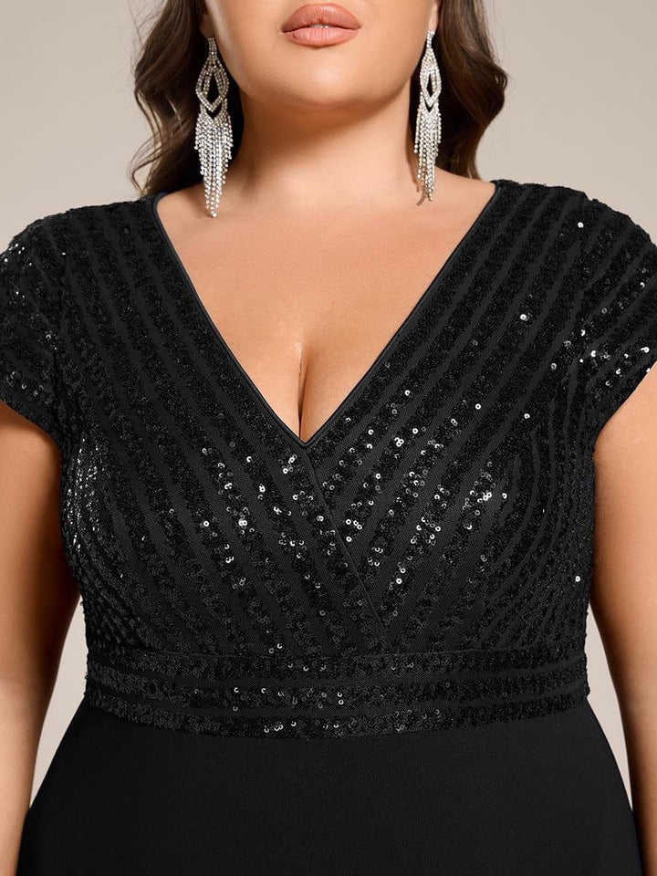 ever BAYLOR|A-Line V-Neck Wedding Guest Dress