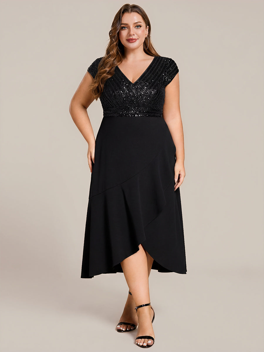 ever BAYLOR|A-Line V-Neck Wedding Guest Dress