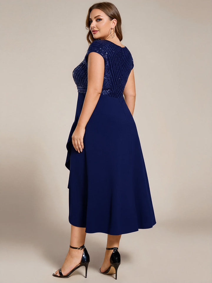 ever BAYLOR|A-Line V-Neck Wedding Guest Dress