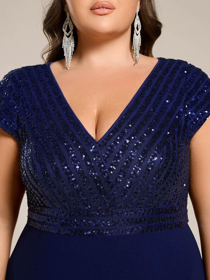 ever BAYLOR|A-Line V-Neck Wedding Guest Dress