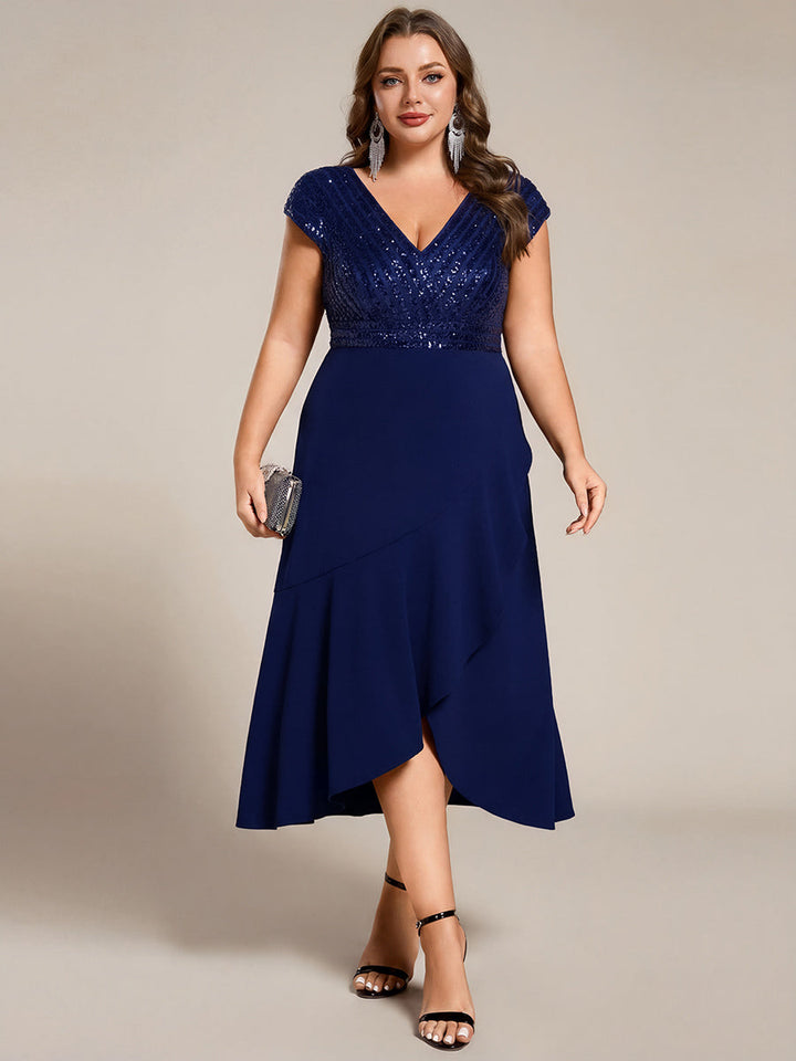 ever BAYLOR|A-Line V-Neck Wedding Guest Dress