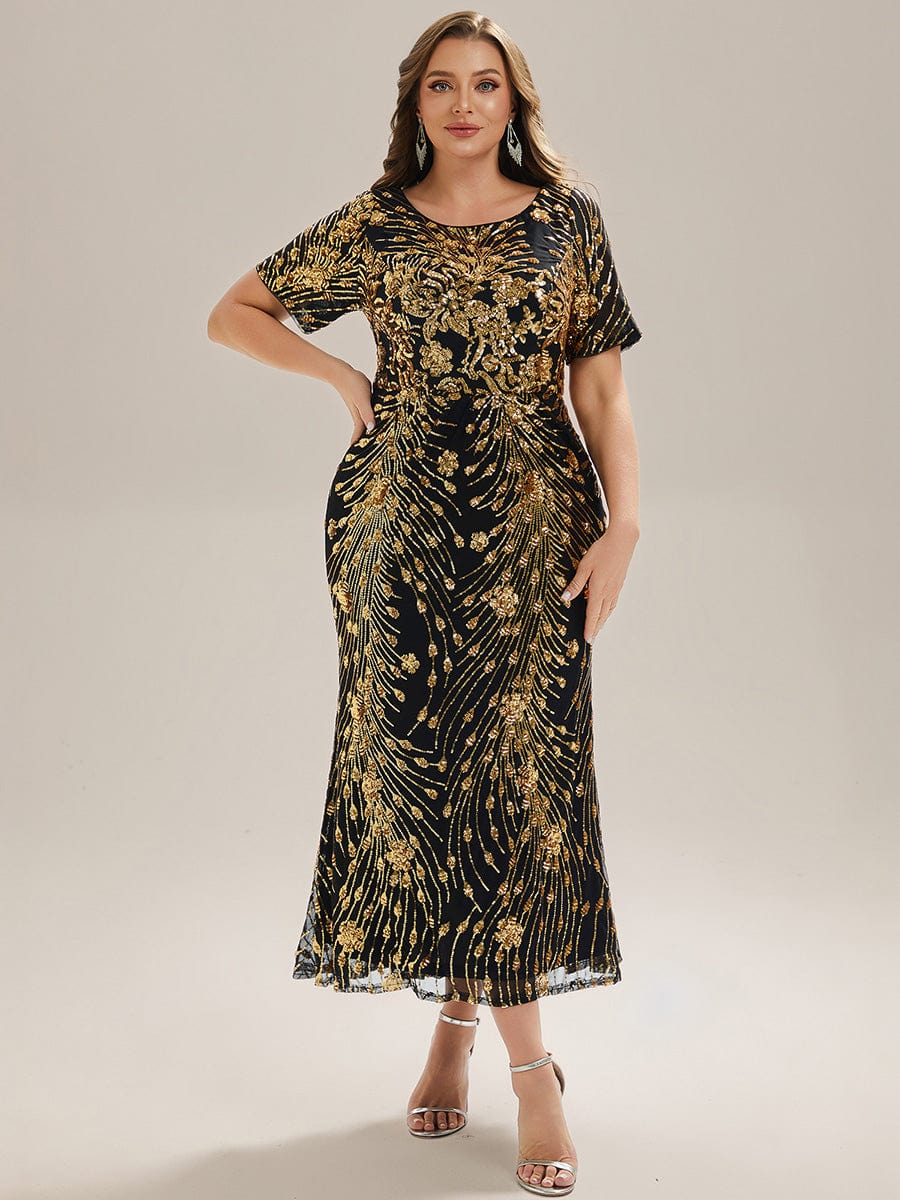 pretty HAYLEN|Plus Size Sequin Mermaid Formal Dress