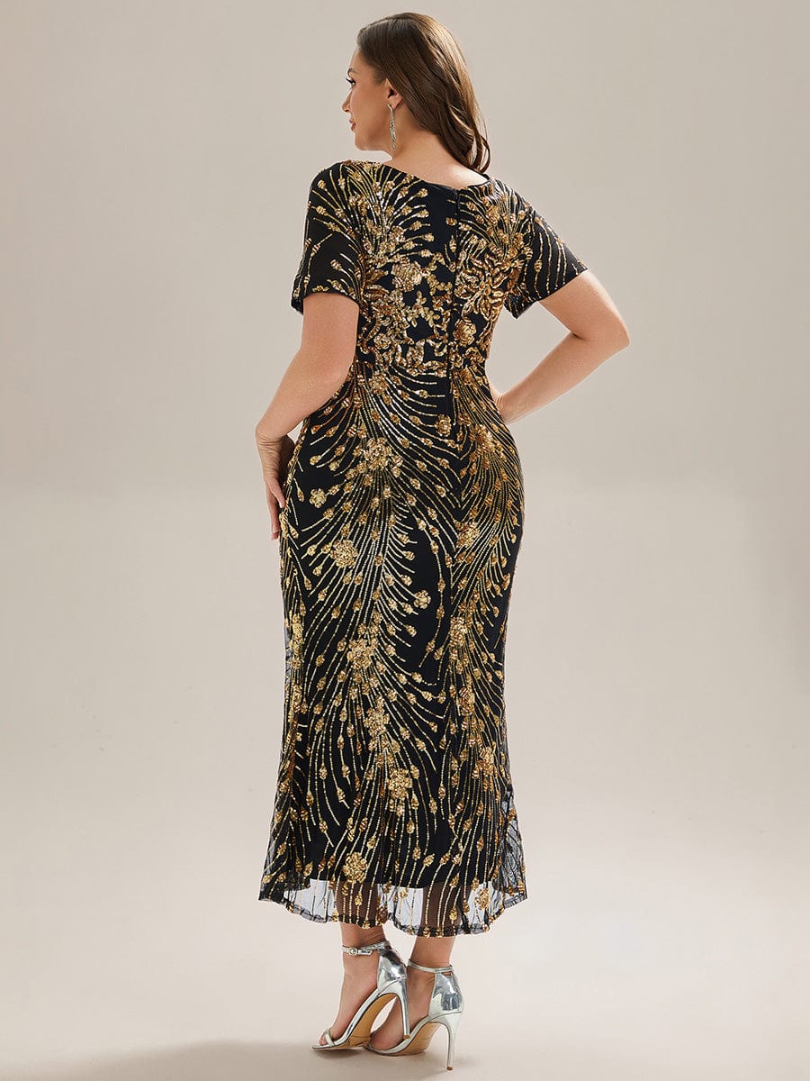 pretty HAYLEN|Plus Size Sequin Mermaid Formal Dress