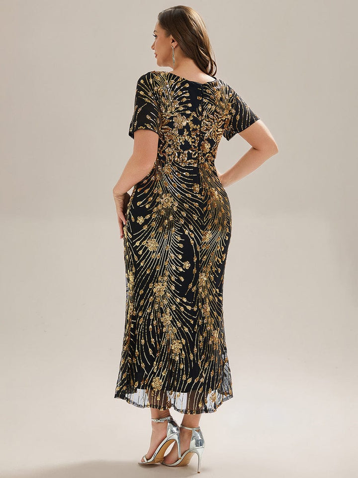 pretty HAYLEN|Plus Size Sequin Mermaid Formal Dress