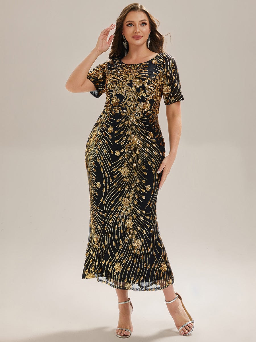pretty HAYLEN|Plus Size Sequin Mermaid Formal Dress