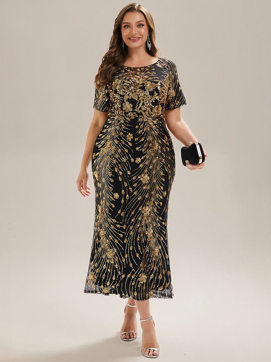 pretty HAYLEN|Plus Size Sequin Mermaid Formal Dress
