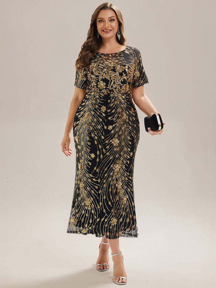 pretty HAYLEN|Plus Size Sequin Mermaid Formal Dress