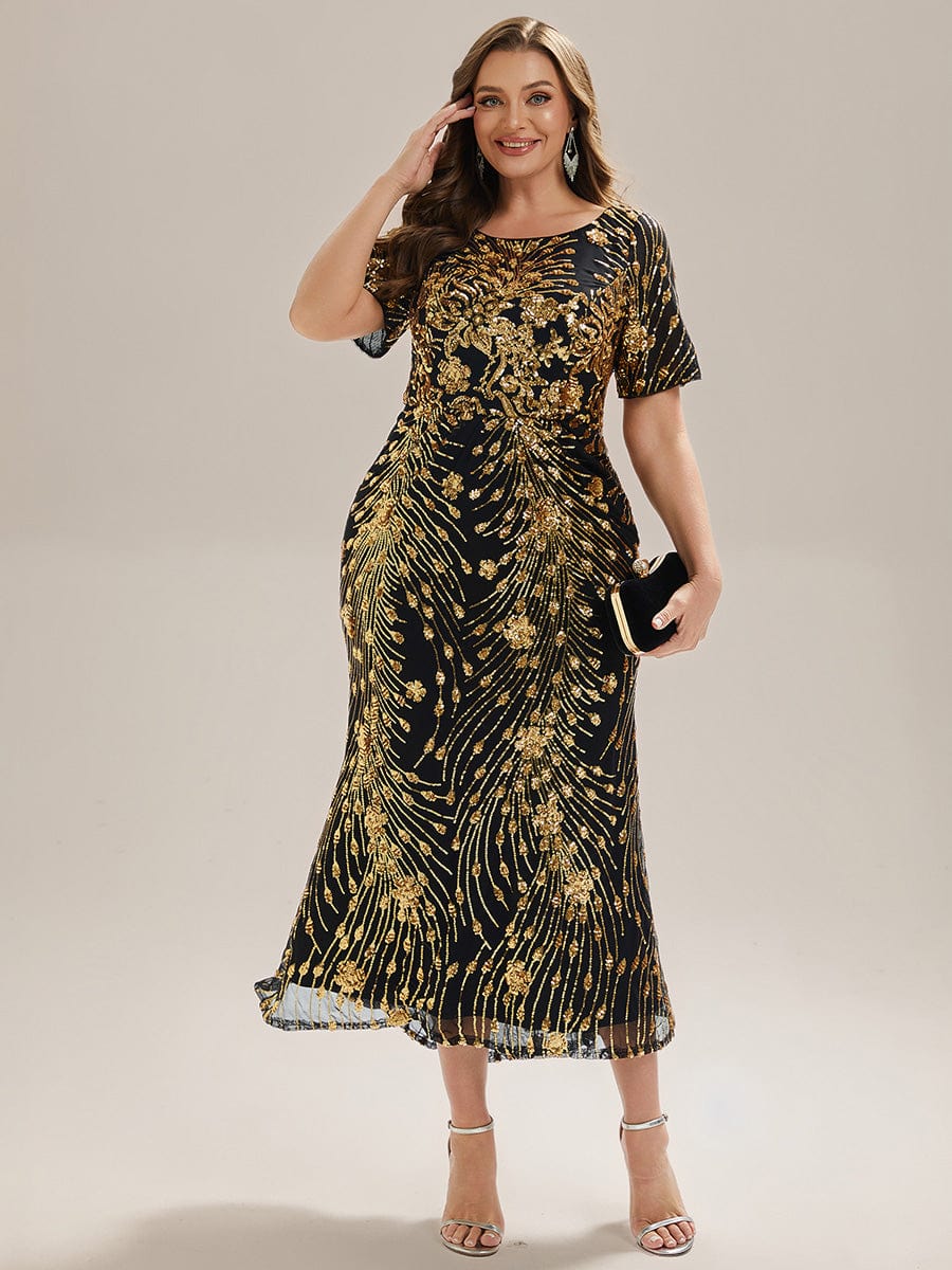 pretty HAYLEN|Plus Size Sequin Mermaid Formal Dress