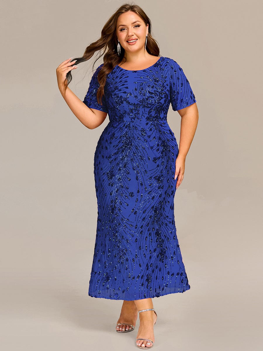 pretty HAYLEN|Plus Size Sequin Mermaid Formal Dress