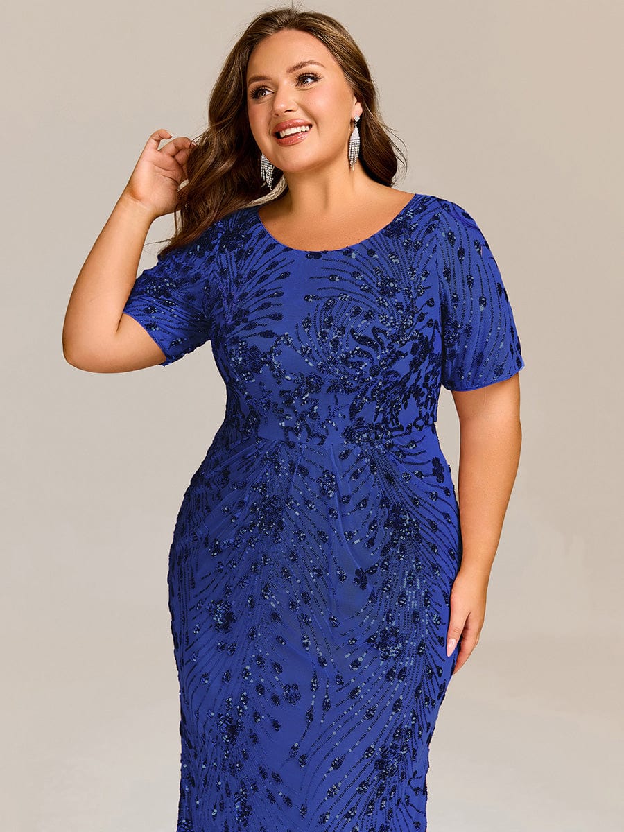 pretty HAYLEN|Plus Size Sequin Mermaid Formal Dress