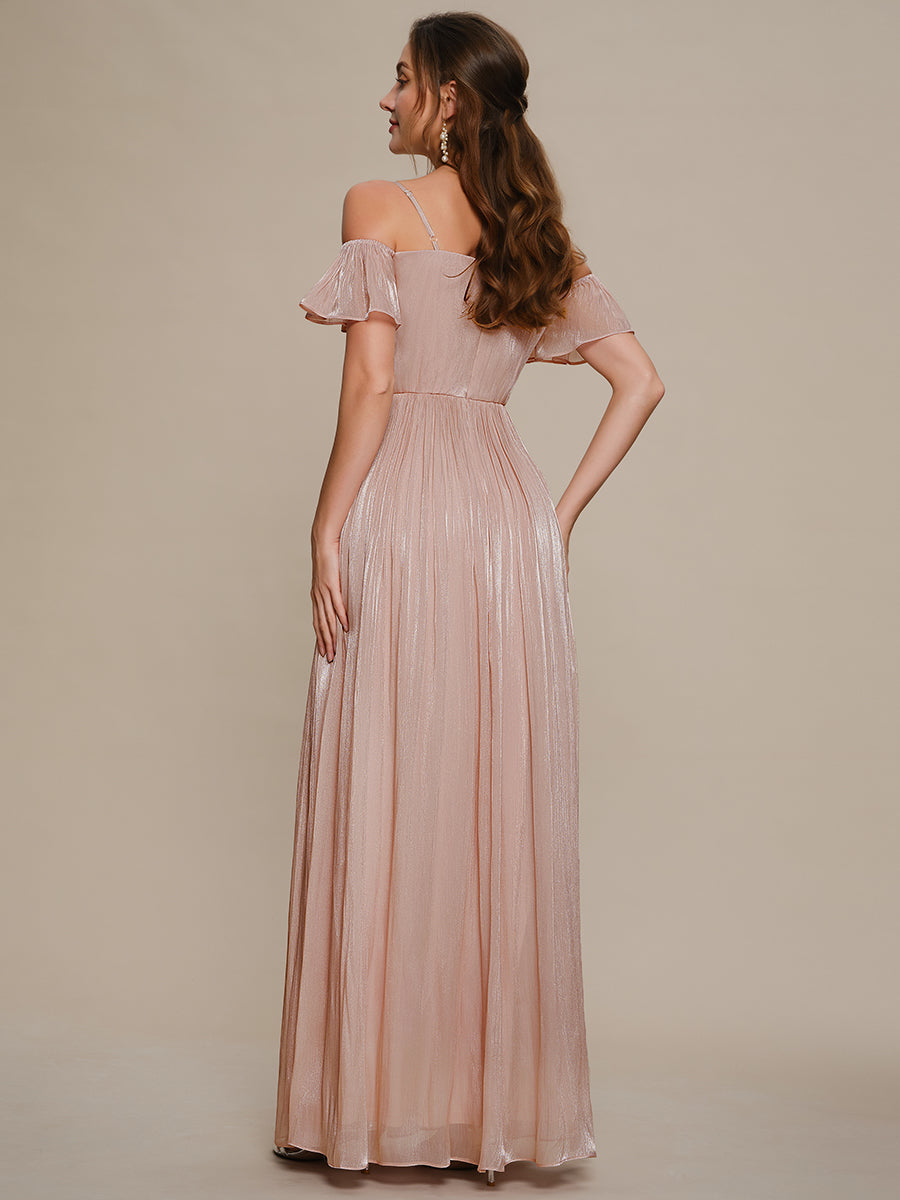 Sea-island Off the Shoulder A-Line Evening Dress