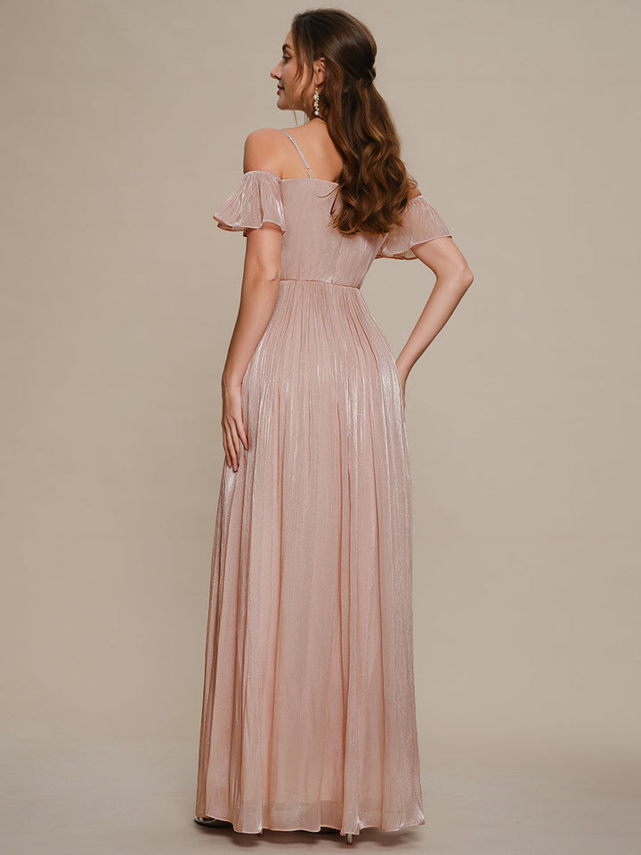 Sea-island Off the Shoulder A-Line Evening Dress