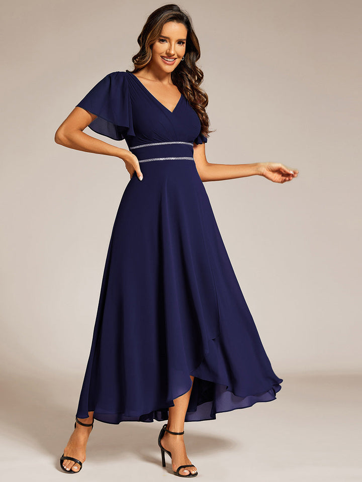 ever DAKOTA|High-Low Flowy Chiffon Wedding Guest Dress