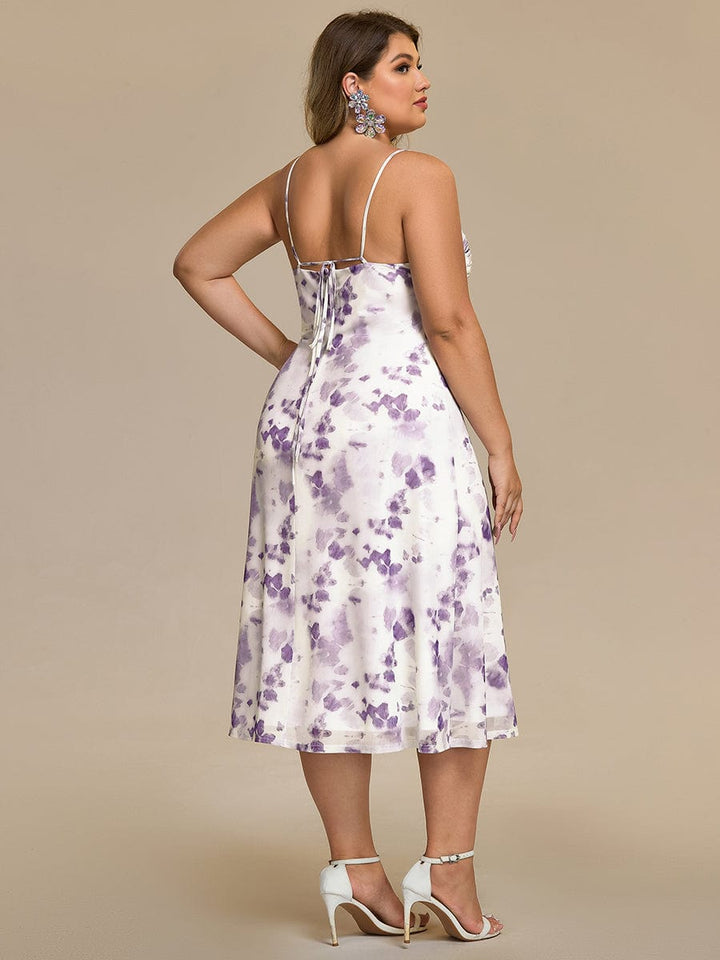pretty ELYRA|Plus Size Printed Bodycon Wedding Guest Dress