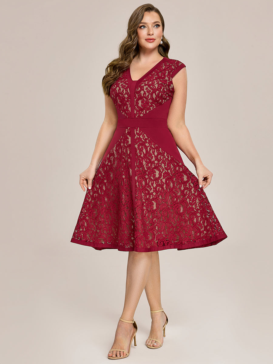 ever TOVE|See-through Lace Sleeveless High Stretch Wedding Guest Dress