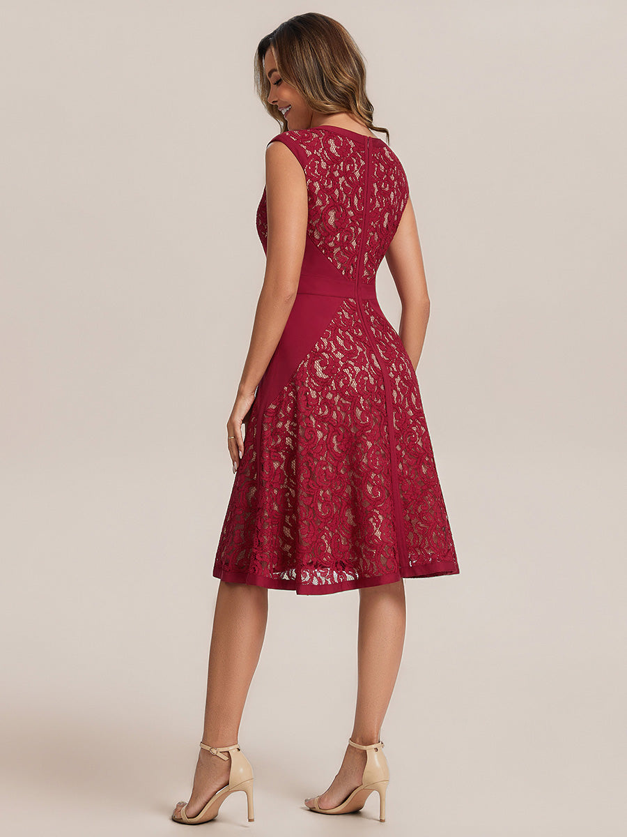 ever TOVE|See-through Lace Sleeveless High Stretch Wedding Guest Dress