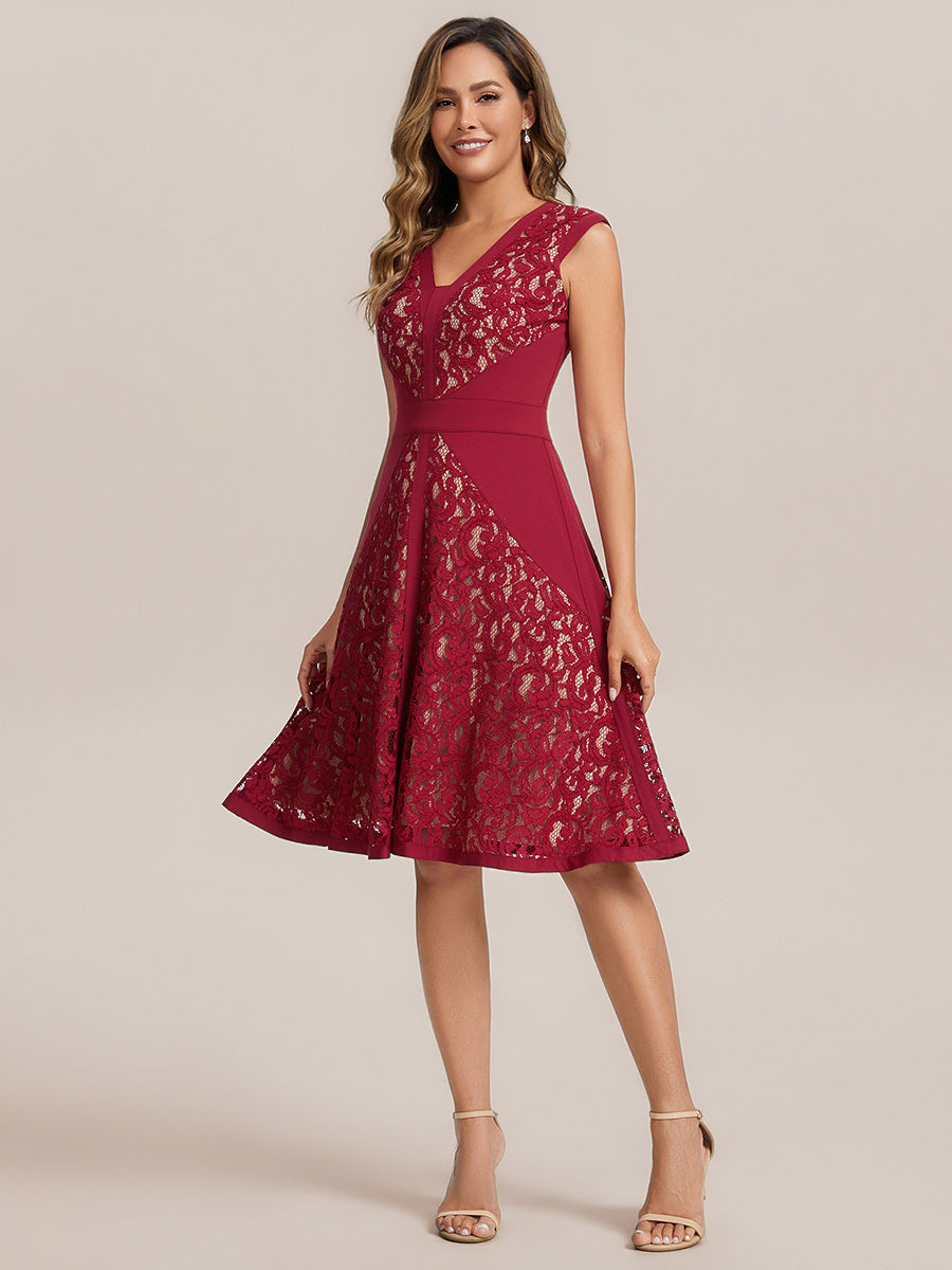 ever TOVE|See-through Lace Sleeveless High Stretch Wedding Guest Dress