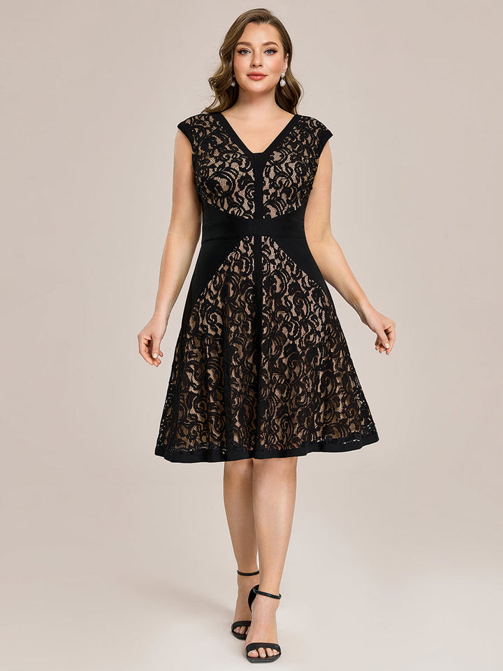ever TOVE|See-through Lace Sleeveless High Stretch Wedding Guest Dress