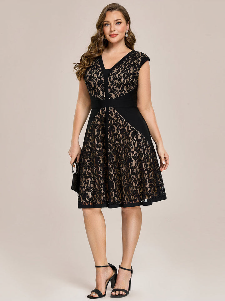 ever TOVE|See-through Lace Sleeveless High Stretch Wedding Guest Dress