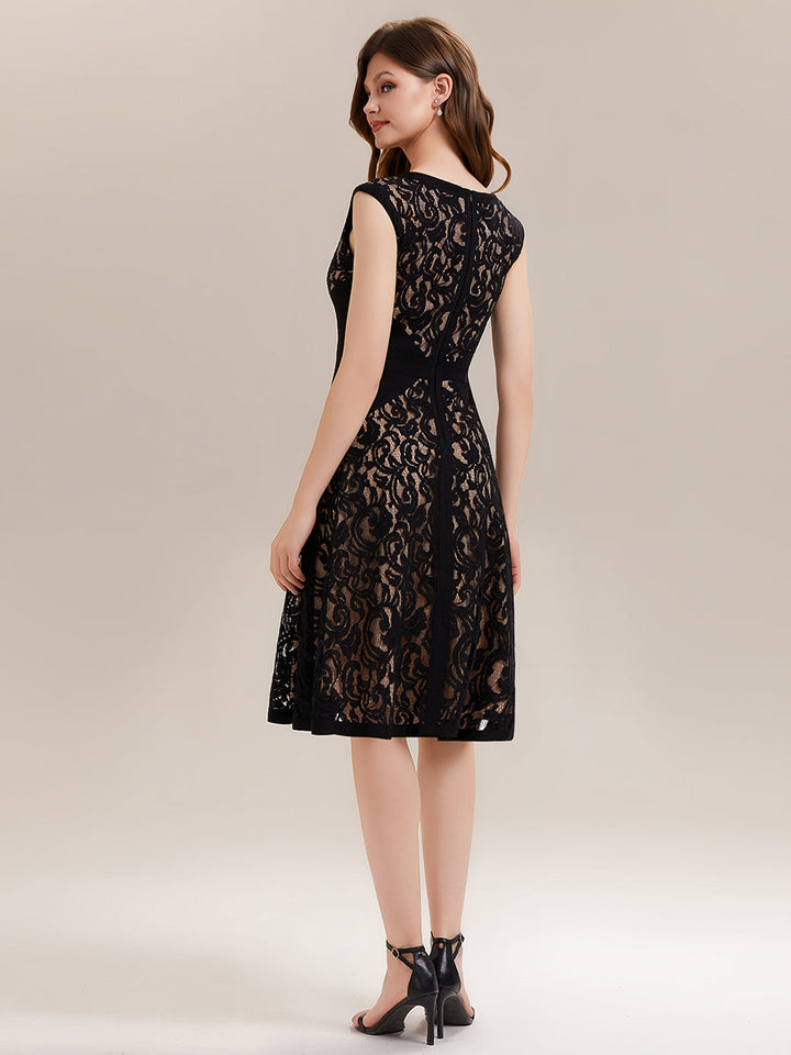 ever TOVE|See-through Lace Sleeveless High Stretch Wedding Guest Dress