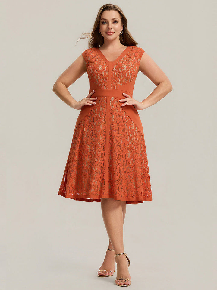 ever TOVE|See-through Lace Sleeveless High Stretch Wedding Guest Dress
