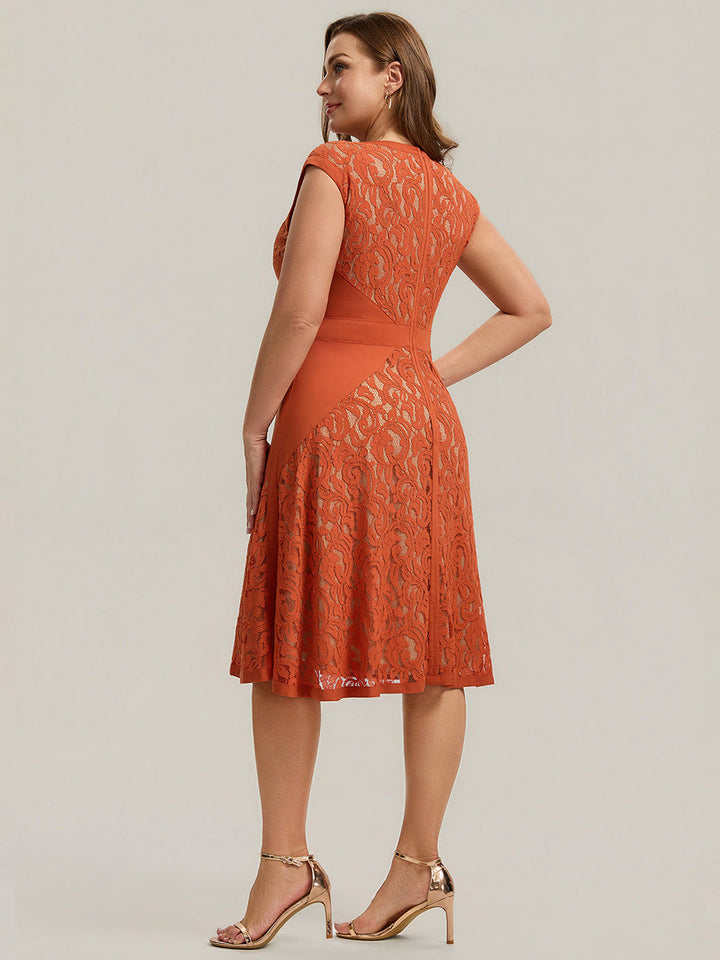 ever TOVE|See-through Lace Sleeveless High Stretch Wedding Guest Dress