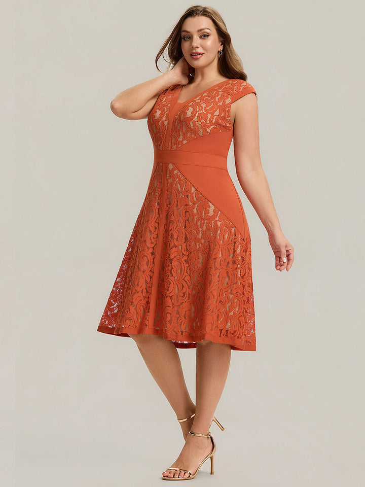 ever TOVE|See-through Lace Sleeveless High Stretch Wedding Guest Dress