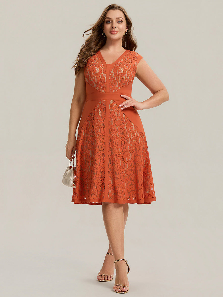 ever TOVE|See-through Lace Sleeveless High Stretch Wedding Guest Dress