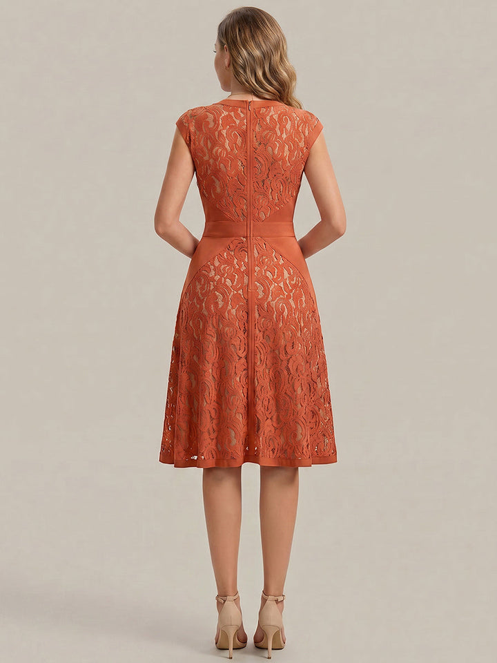 ever TOVE|See-through Lace Sleeveless High Stretch Wedding Guest Dress