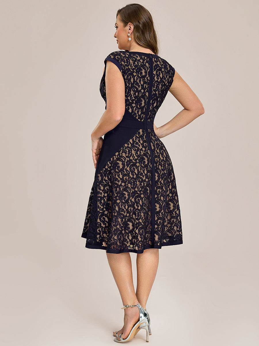 ever TOVE|See-through Lace Sleeveless High Stretch Wedding Guest Dress