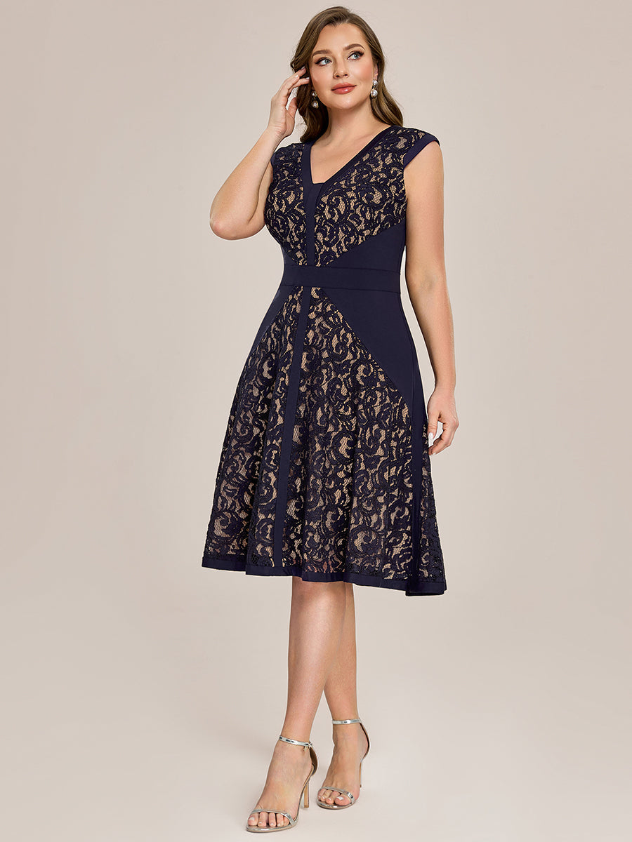 ever TOVE|See-through Lace Sleeveless High Stretch Wedding Guest Dress