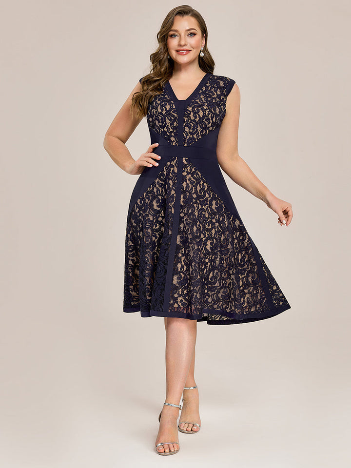 ever TOVE|See-through Lace Sleeveless High Stretch Wedding Guest Dress