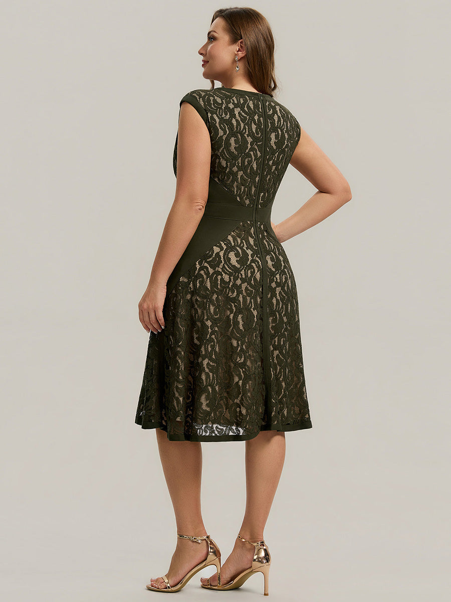 ever TOVE|See-through Lace Sleeveless High Stretch Wedding Guest Dress
