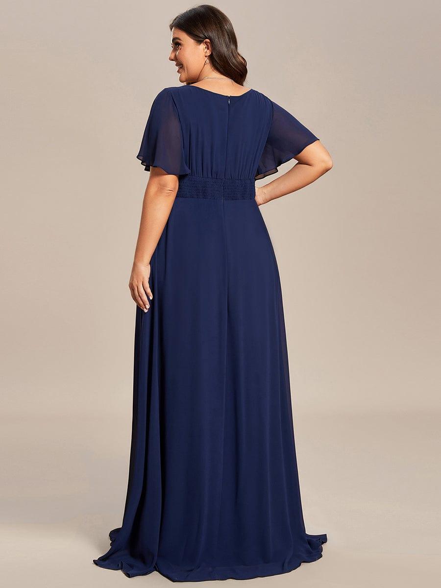 ever KIMORA|Simple Chiffon Pleated A-Line Bridesmaid Dress