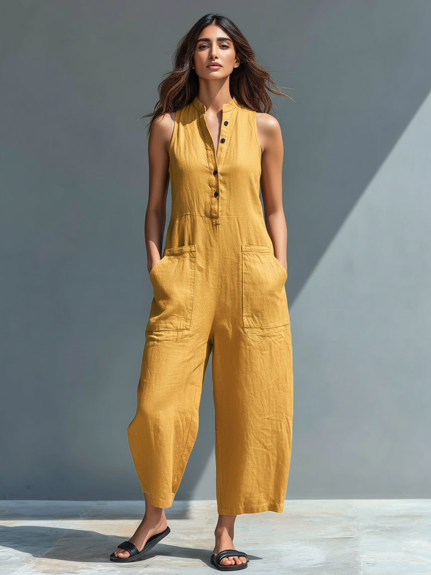 SLOANE | Sleeveless Jumpsuit for Effortless Modern Style