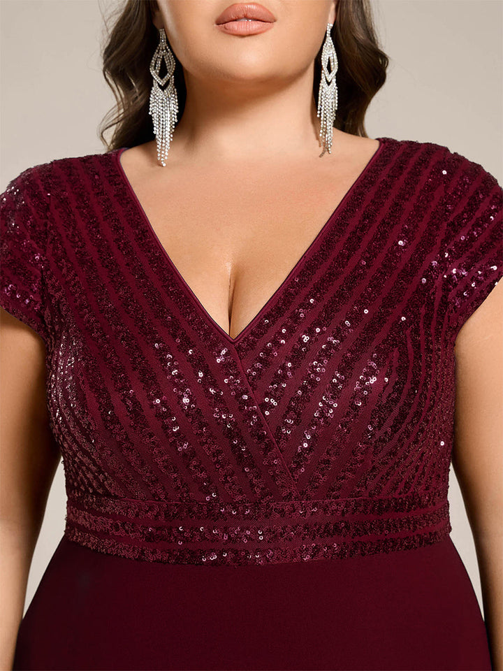 ever BAYLOR|A-Line V-Neck Wedding Guest Dress