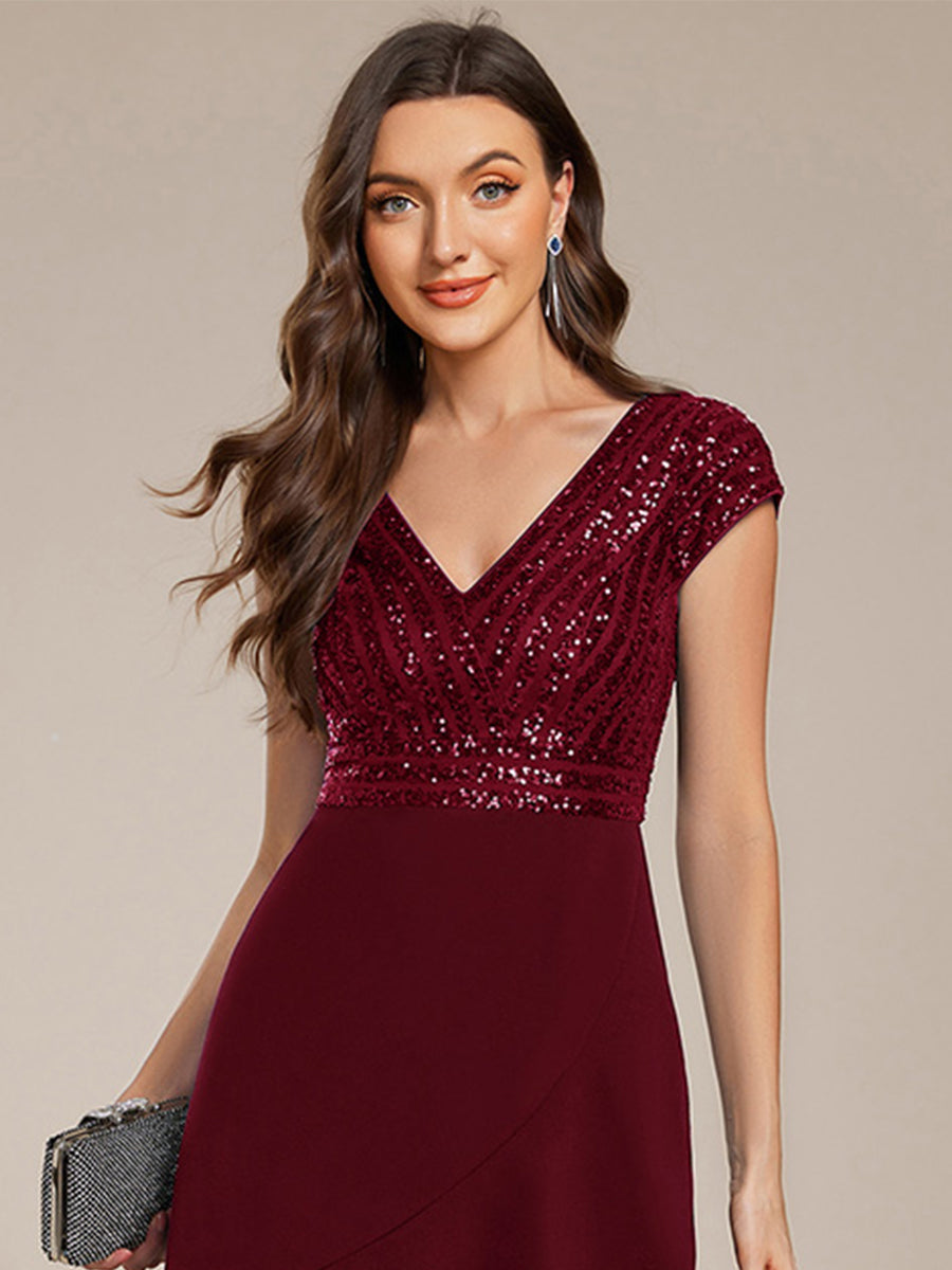 ever BAYLOR|A-Line V-Neck Wedding Guest Dress