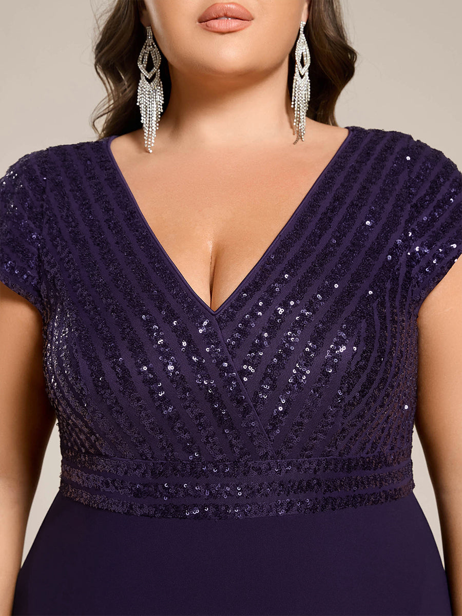 ever BAYLOR|A-Line V-Neck Wedding Guest Dress