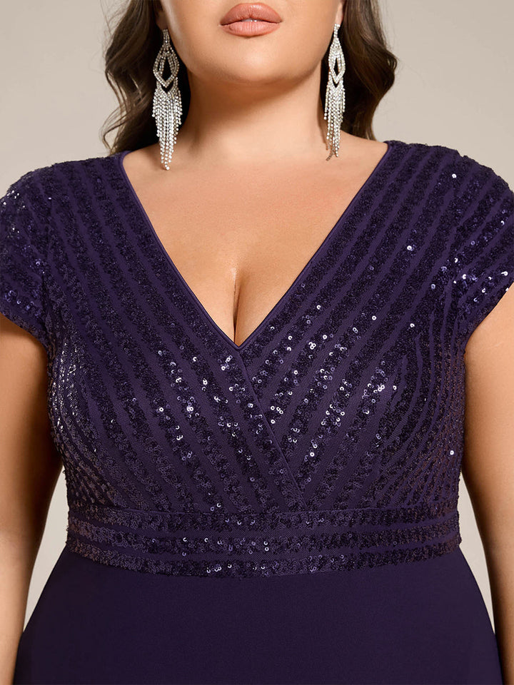 ever BAYLOR|A-Line V-Neck Wedding Guest Dress