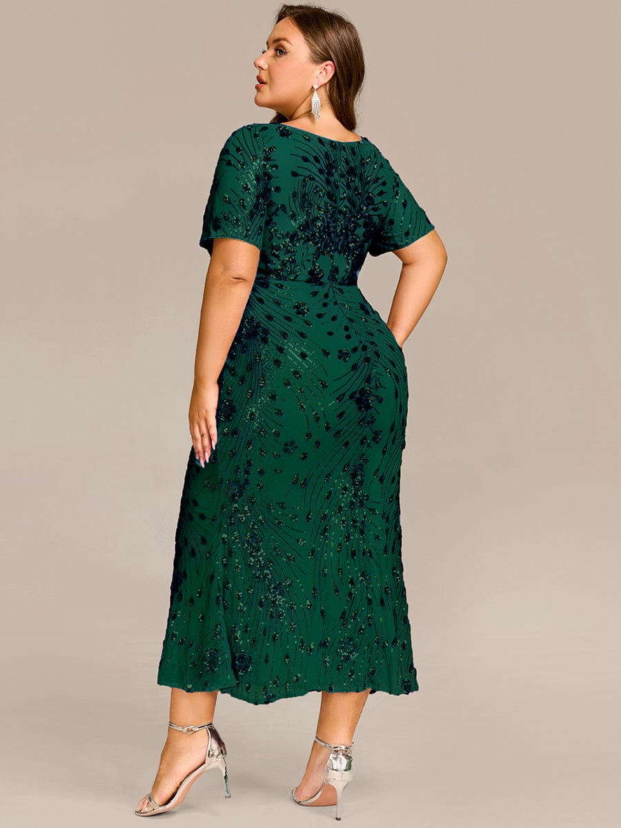pretty HAYLEN|Plus Size Sequin Mermaid Formal Dress