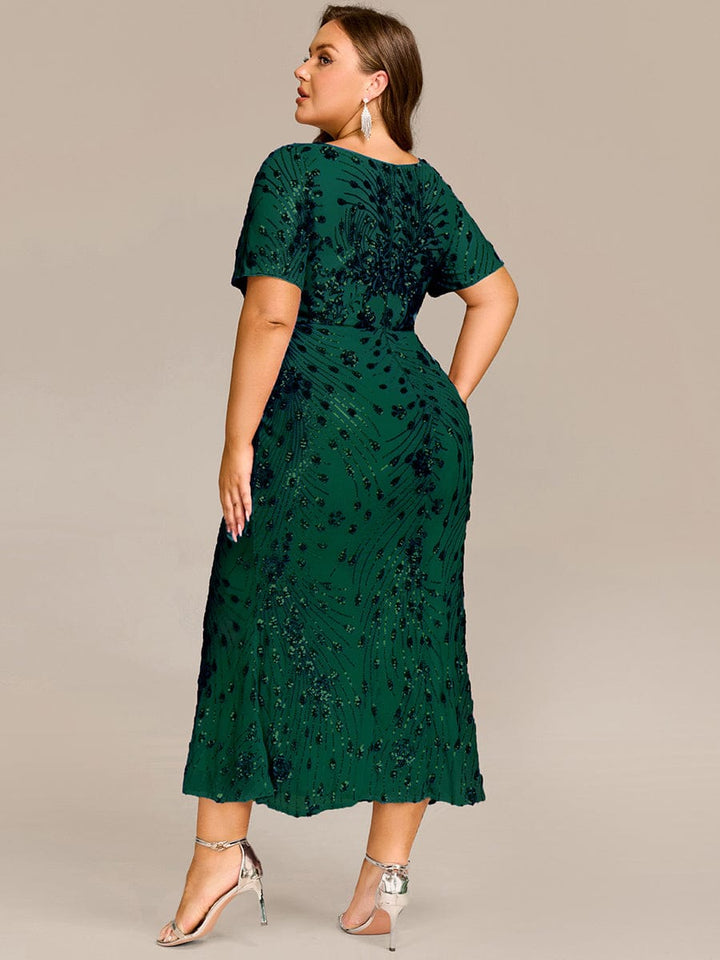 pretty HAYLEN|Plus Size Sequin Mermaid Formal Dress